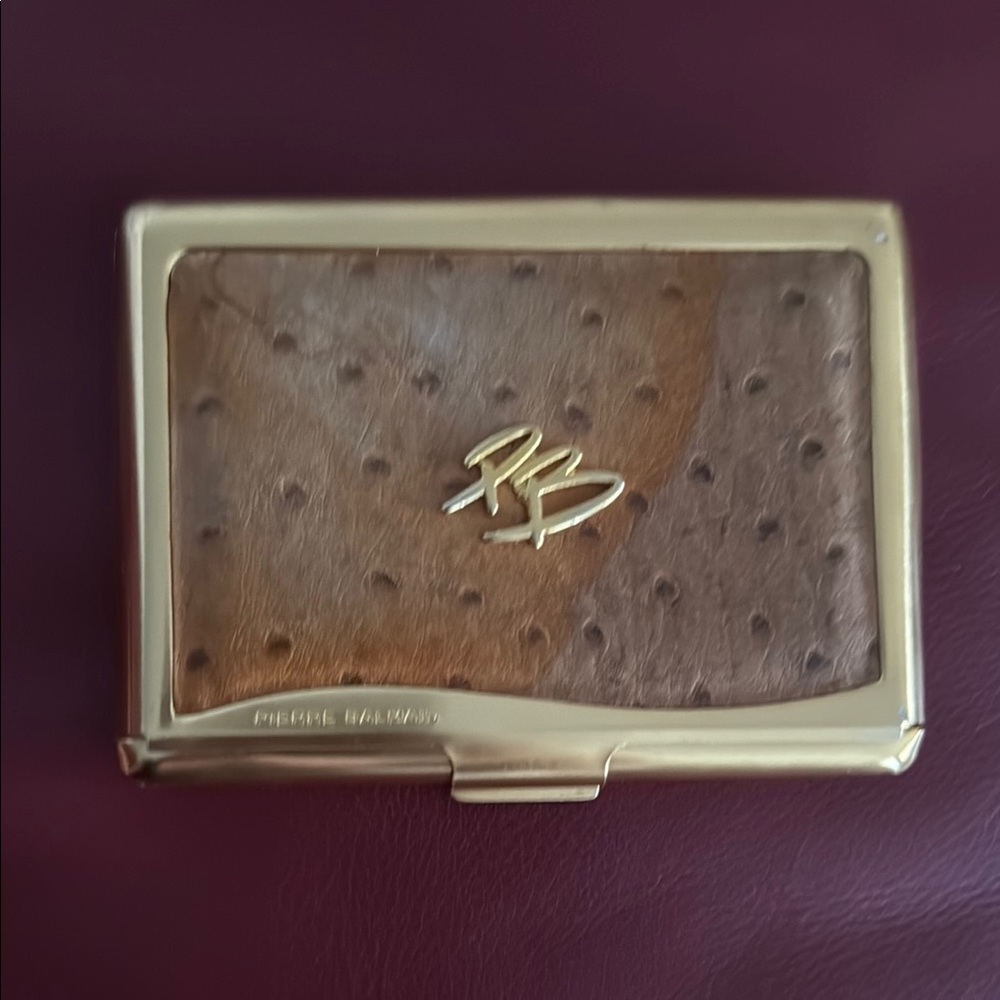 Early second-hand French brand Pierre Balmain business card case